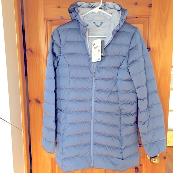 Eddie Bauer New CirrusLite 2.0 Down Parka Puffer XS Dusty Denim Blue - Picture 4 of 13